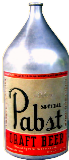  Half gallon metallic bottle of Special Pabst Draft Beer. Testing began in 1934, and may have run well into 1935. 